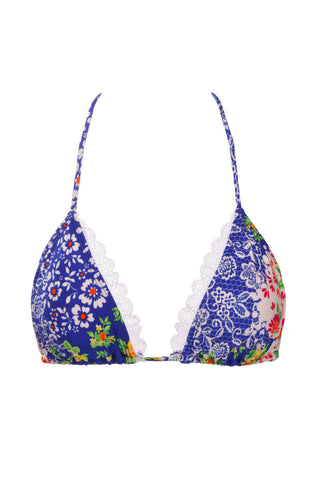 Multicolor Blue Paisley|
